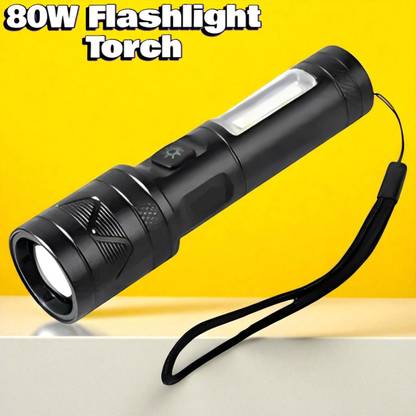 Nilesawar A36 (ZOOMABLE METAL LED TORCH) 3 Modes Flashlight, Super Bright Torch