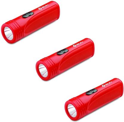 BAJAJ Raftaar Mini 1 Watts Led Red Rechargeable Torch-03 Torch