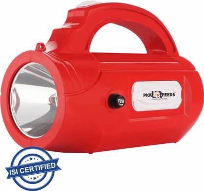 Pick Ur Needs 2 in 1 Rechargeable Long Range Search Kisan Torch Light With Usb Power Bank Torch