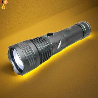 Bashaam X375 M983 (ZOOMABLE METAL LED TORCH)5 Modes Flashlight, Super Bright Torch