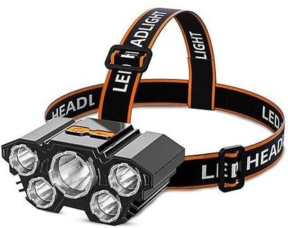 Robustt Premium Rechargeable LED Headlamp with Adjustable Elastic Band Torch