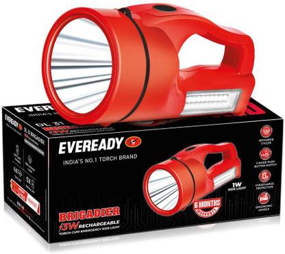 EVEREADY Brigadier DL 31 Large Handheld Torch with Sidelight Torch