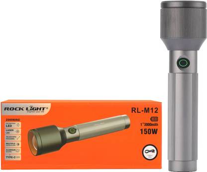 PICSTAR Rocklight RL-M12 torch 3000mah battery long range Type-C Chage Torch