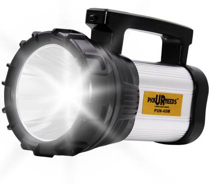 Make Ur Wish Long Range Rechargeable Torch Search Light 100 Watt Laser With Power Bank Torch