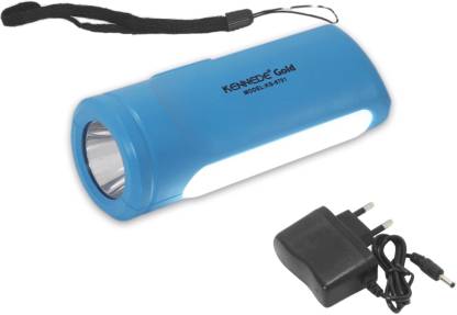 Amped Kennede Gold Rechargeable Mini Emergency Light with Long Backup torch Torch