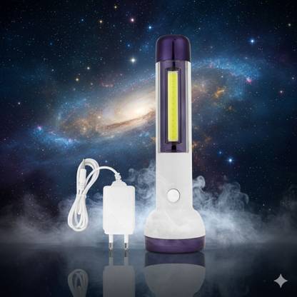 STARDEEP SD-1703 Rechargeable LED Flashlight Lithium-ion Battery with Side COB 4 MODES Torch