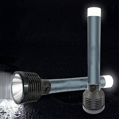 AKR Rechargeable Aluminium LED Long Range Home Emergency Search Torch Light Torch