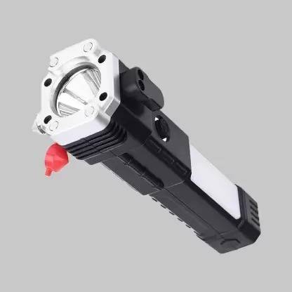 NPU 4Modes LED Torch+Hammer+Seat Belt Cutter+Power Bank_112 10 hrs Torch Emergency Light