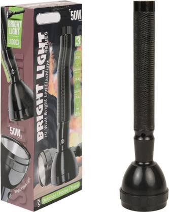 Care 4 L-1000X HI WATT LED FLASHLIGHT Range Beam 3 Mode Rechargeable Battery Penlight Waterproof Led Flashlight Torch 50W Emergency Table Lamp (Black : Rechargeable) Torch Torch