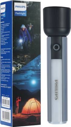 PHILIPS 4 Mode Flashlight & Camping Lamp, 2000mAh, 400 lm, IP44 Rated, Type-C|SFL1183/56 Torch