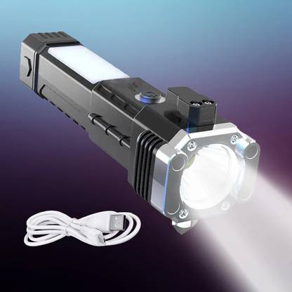 Sebon LED Flashlight with Magnets, hammer with 4 in 1 option - M3 Torch