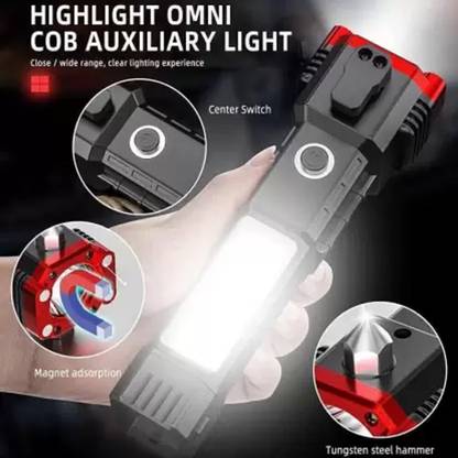 Benson All IN 1 Hammer Torch with Hammer and Seat Belt Cutter Torch