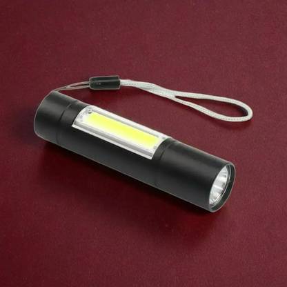Shamsa V419 (ZOOMABLE METAL LED TORCH)3 Modes Flashlight, Super Bright Torch