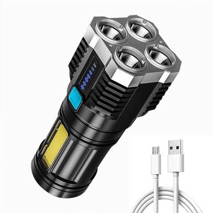 Aubade M376 (ZOOMABLE LED Metal Torch) Rechargeable, High Power Led Long Range Torch