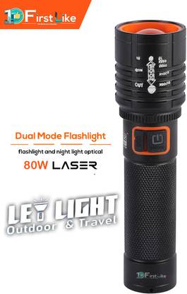 FIRSTLIKE (ZOOMABLE METAL)5 Modes Flashlight, Super Bright Cree T6 LED Light Torch