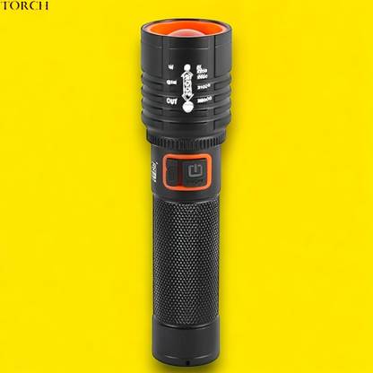 Ziddjeet X530 (ZOOMABLE LED Metal Torch) 4 Modes Flashlight, Super Bright Torch