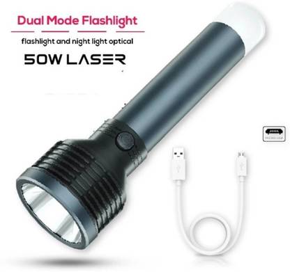 Dazzel Flex High Range Torch Rechargeable Search Light LED Flashlight Aluminum Body Torch