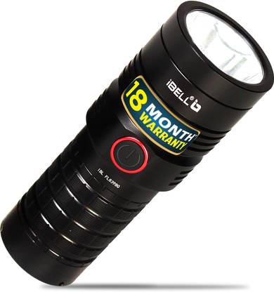 iBELL FL8398Q High-Powered LED Flashlight Torch, Water-Resistant, Aircraft Aluminum Torch
