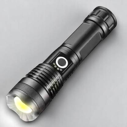 Sagaft H413 (ZOOMABLE METAL LED TORCH)5 Modes Flashlight, Super Bright Torch