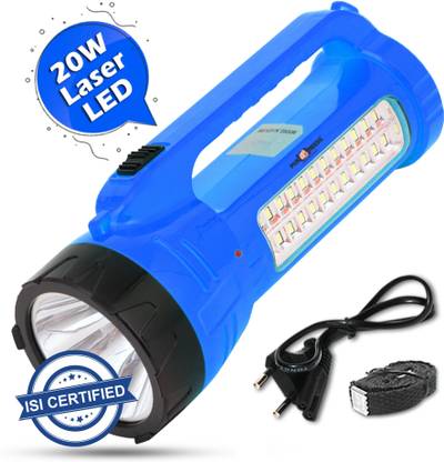 Pick Ur Needs High Power 30W Laser Long Range Torch with 24 Led Side Emergency Light Torch