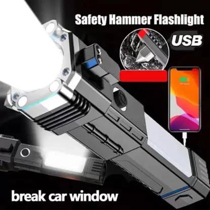 Benson New LIFE SAVING LED TORCH) Glass Breaker Seal Belt Cutter 3 modes Torch