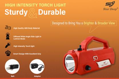 STARDEEP 125W ECO Plus LED Light 4.5 amp. Battery with belt fuse Control Torch