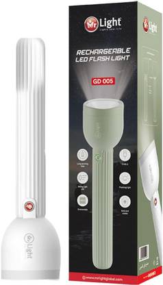 Mr.Light Rechargeable Triple / 3 Mode LED Flashlight | High, Low & SOS Modes | Dimmerable Torch