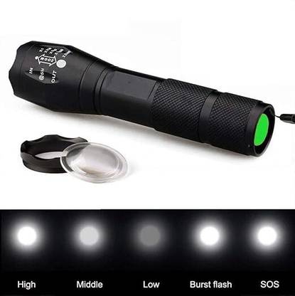 JGG Jain Gift Gallery Flashlight With 5 Modes, Handheld Mini Torch Sports,1 Piece,Aluminum,2000 Lumen Torch