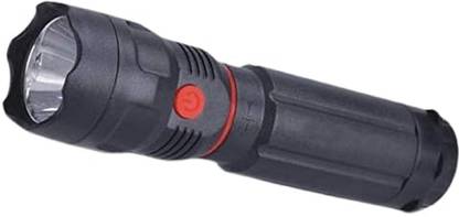 AKR RECHARGEABLE PROFESSIONAL LONG RANGE TORCH WITH FLIP OPEN NEW GENERATION COB EMERGENCY LED LIGHT WITH HUGE AMOUNT OF LIGHT WITH LONG BACKUP Torch (Black : Rechargeable) Torch