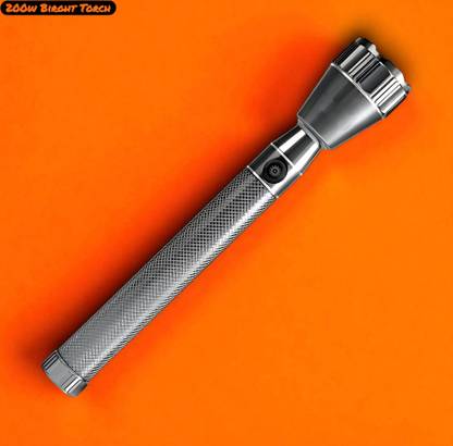 Shamsa P61 High Power LED Torch Light | Rechargeable Zoom Flashlight for Outdoor Use Torch