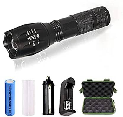 Saviraj 4Zoom able 5 Mode led-XML-T 650 Torch (Black : Rechargeable) t-650 Torch