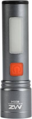 MZ M254 (ZOOMABLE LED RECHARGEABLE METAL TORCH) 60W with Battery 1200mAh Torch
