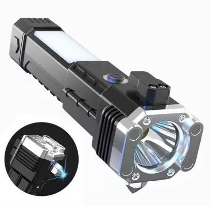 NKL 4Modes LED Torch+Hammer+Seat Belt Cutter+Power Bank 254 12 hrs Torch Emergency Light
