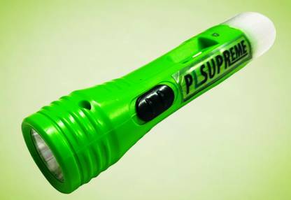 PLSUPREME ®Premium Quality PL-001 without charger 3W Torch Light|Emergency Light Torch