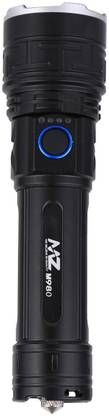 MZ M980 (RECHARGEABLE LED METAL TORCH) Zoomable 200W with 5500mAh Battery Torch