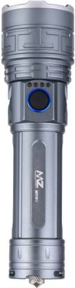 MZ M980 (RECHARGEABLE LED METAL TORCH) Zoomable 200W with 5500mAh Battery Torch