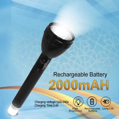 Zeus Volt High Power 1 KM Range, Multi-Functional Blinker, Rechargeable 6000 Mah Battery Torch