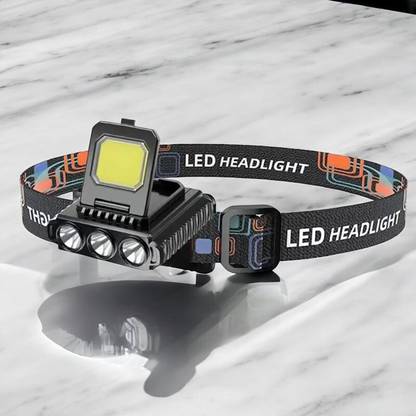 TechPride 3 Core Headlamp Flashlight for Hiking Running Repairing Fishing Cycling-HL229 Torch
