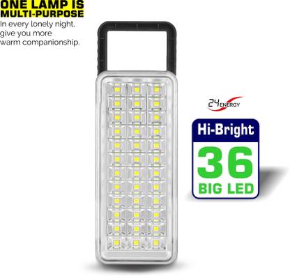 24 ENERGY Rechargeable Hi-Bright LED Lantern Electric Charging 8 hrs Torch Emergency Light