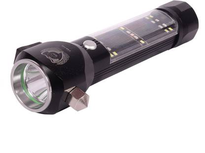 GOR Multi Utility 7 Modes Solar Power Bank Rechargeable 7.5â Torch