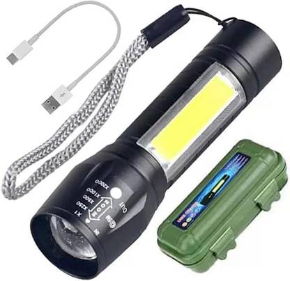 insignia decor 4 modes led battery torch Charging High Power waterproof Long Battery Laser_L41 Torch