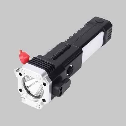BSVR 4Modes LED Torch+Hammer+Power Bank 1166 12 hrs Torch Emergency Light