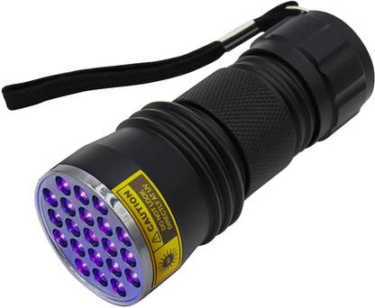 amiciVision 21 LED UV Torch Light 395-400nm LED UV Flashlight (Without Battery) Torch