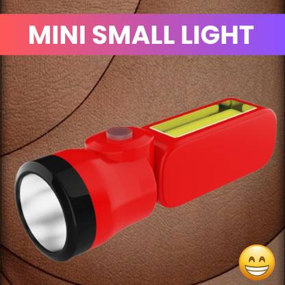 SACRO Rechargeable LED Torch Light with COBB Light and Long Life Battery BackupI228 Torch