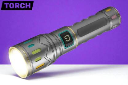 3BAAN X265 Multipurpose Torch Light Rechargeable, Bright LED, Camping & Emergency Use Torch