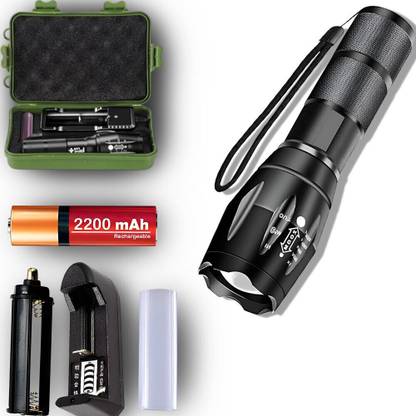 ApexBeam Waterproof LED Torch with 5 Selectable Light Levels Torch