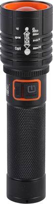 CRENTILA Rechargeable C Type USB Portable Light Long Range 1000 Meter Adjustable Focus Torch