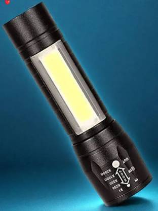 Bashaam A225 M919 ZOOMABLE METAL LED TORCH)5 Modes Flashlight, Super Bright 12 W Torch
