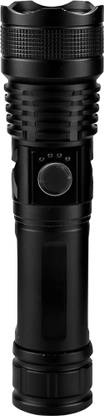 CRENTILA M983 Metal Zoomable 5 Mode Flashlight Torch Light & Type-C Cable Torch