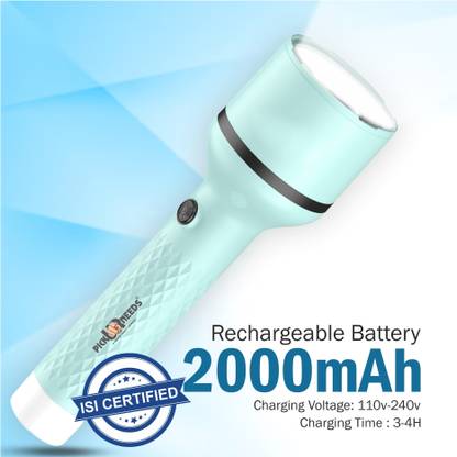 VR Bright Lite Rechargeable Torch Emergency Light With 4 Mode Light Type C Fast Charging_R1059 Torch